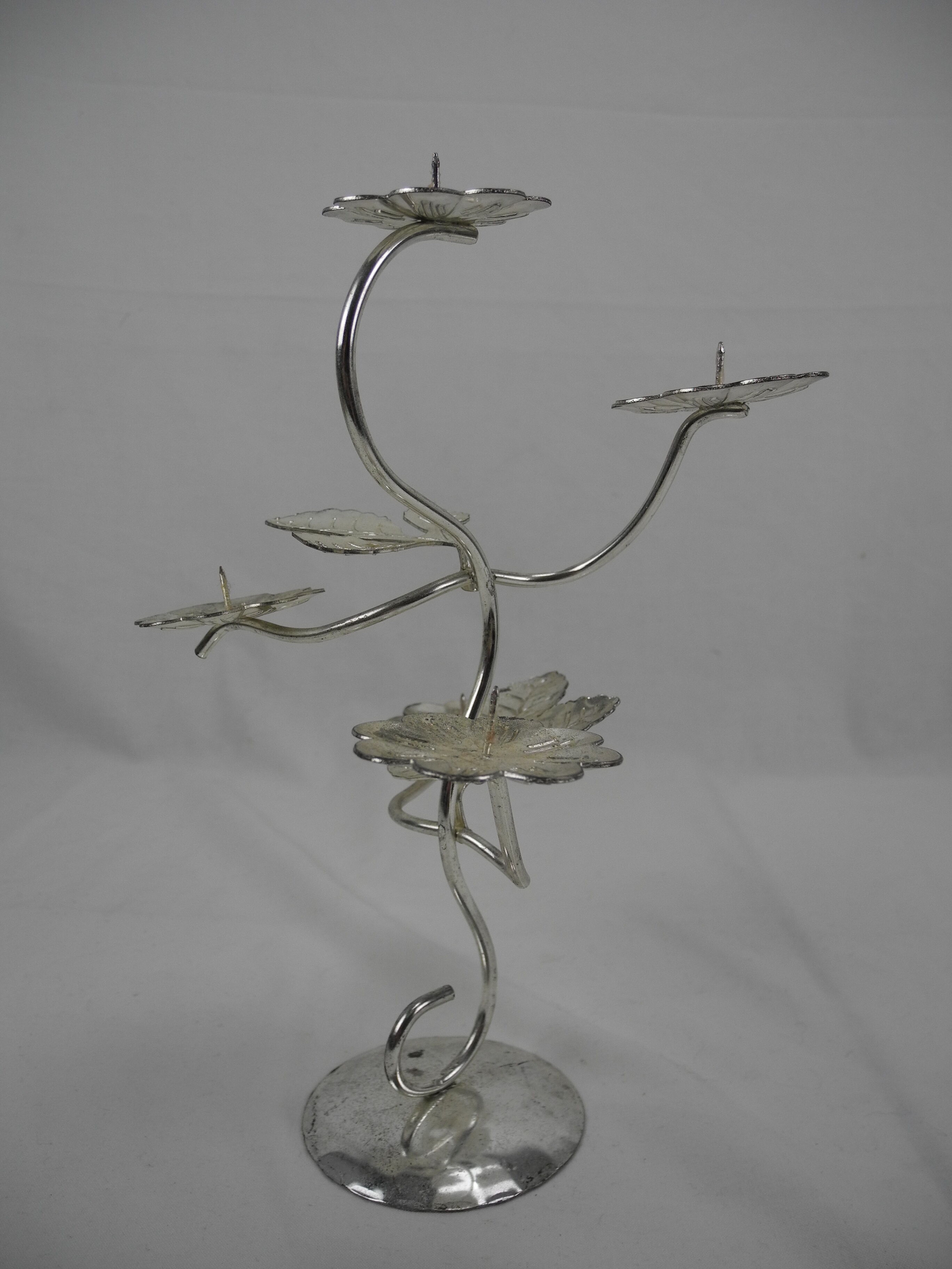 old candle holder plated W.Germany vintage candleholder Kerzenhalter