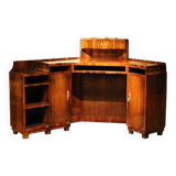 Art Deco Veneer Writing Desk or Vanity Table, 1920s