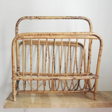 Rattan magazine holder