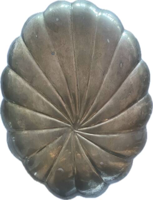 Large brass floral centre table/plateau - Art Deco style (1930/1950)