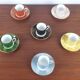 Set of 6 Art Deco coffee cups Lanternier Limoges