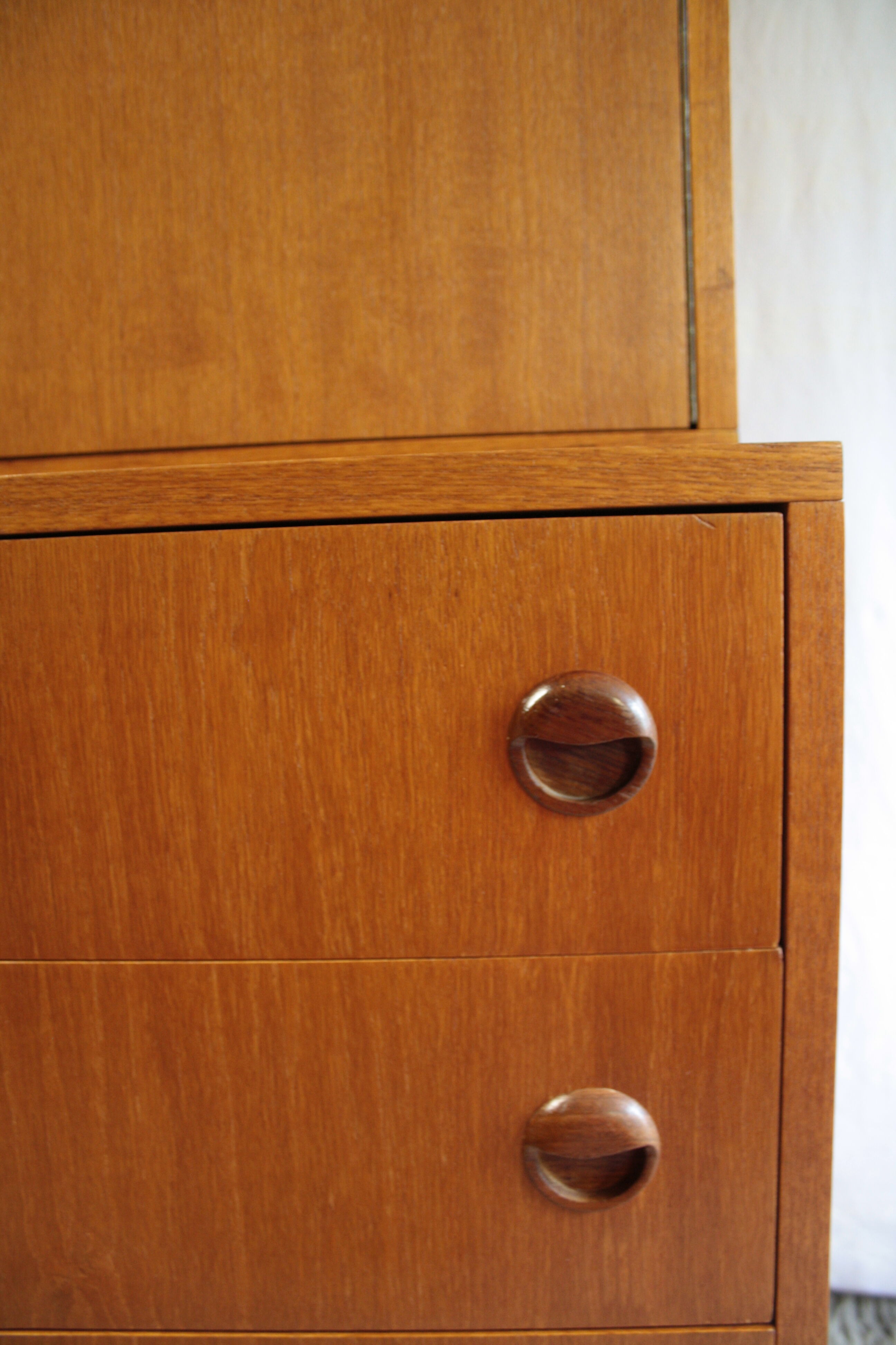 Scandinavian teak dresser and storage, 60's