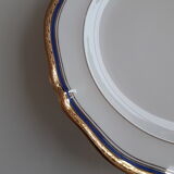 Set of 21 porcelain plates from Limoges UNIC - Decoration with golden twigs