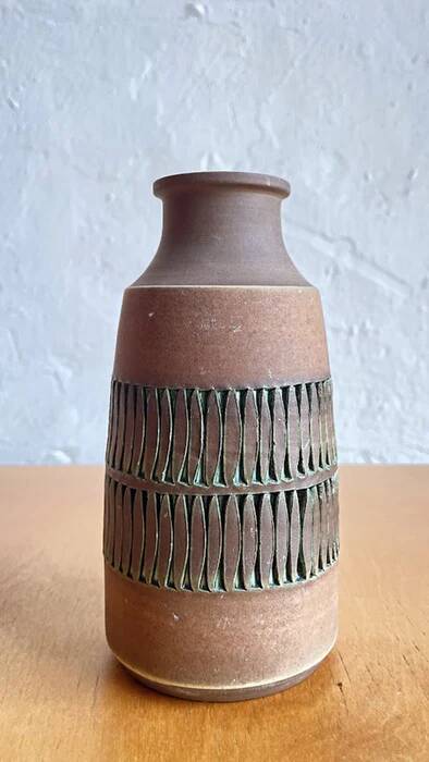 Tomas Anagrius handcrafted stoneware vase, Swedish 1960–1970