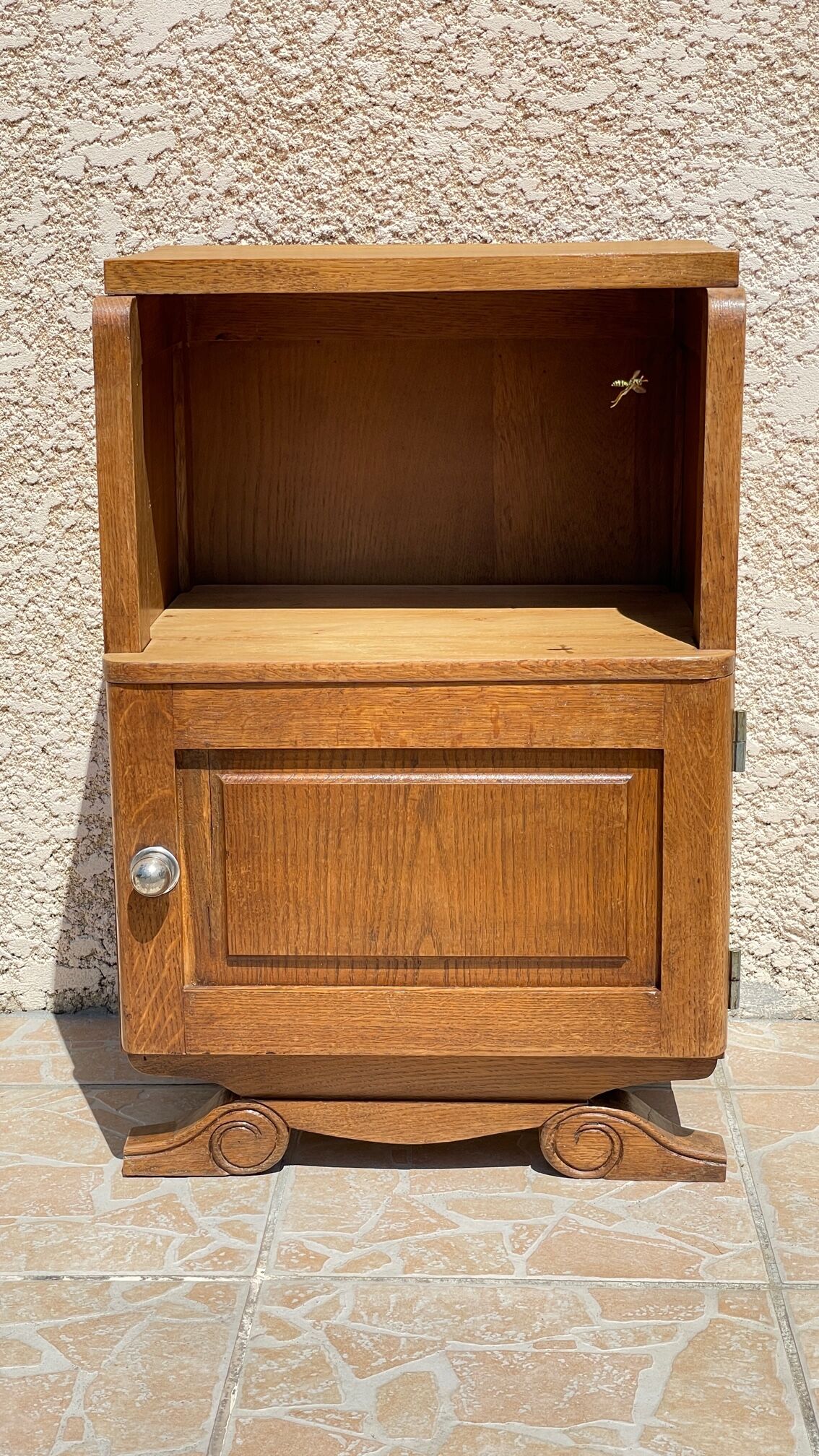 Small furniture bedside 30s solid oak