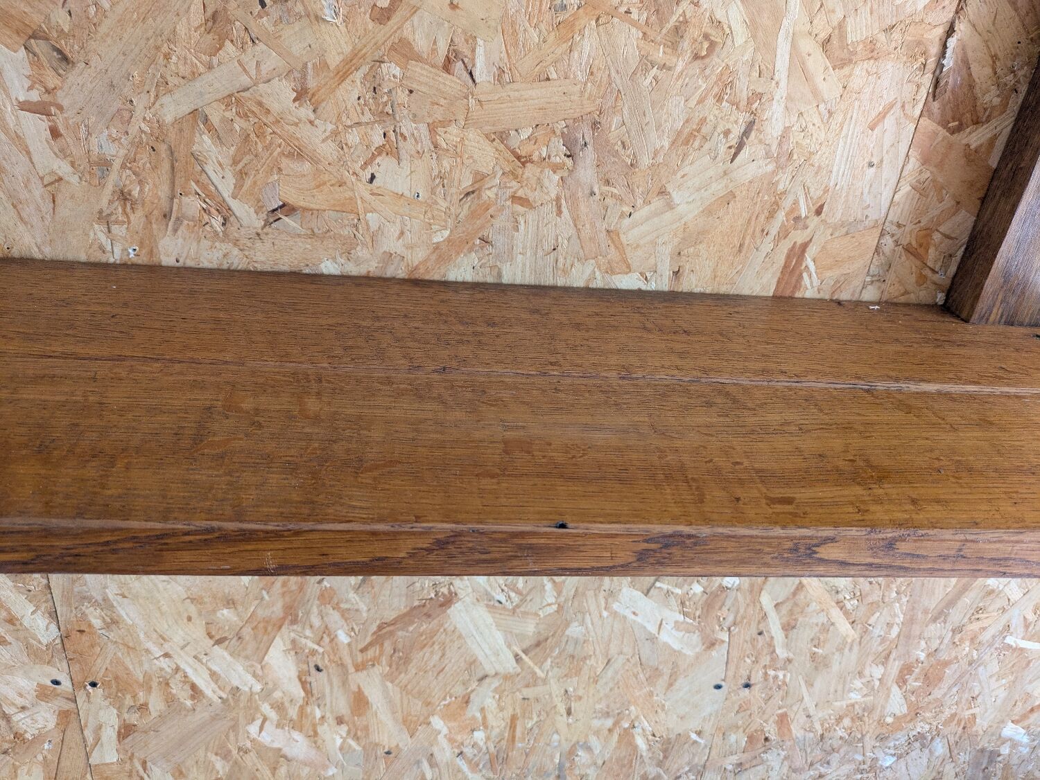 Oak wall shelf