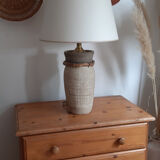 Vintage-style white terracotta-style lamp