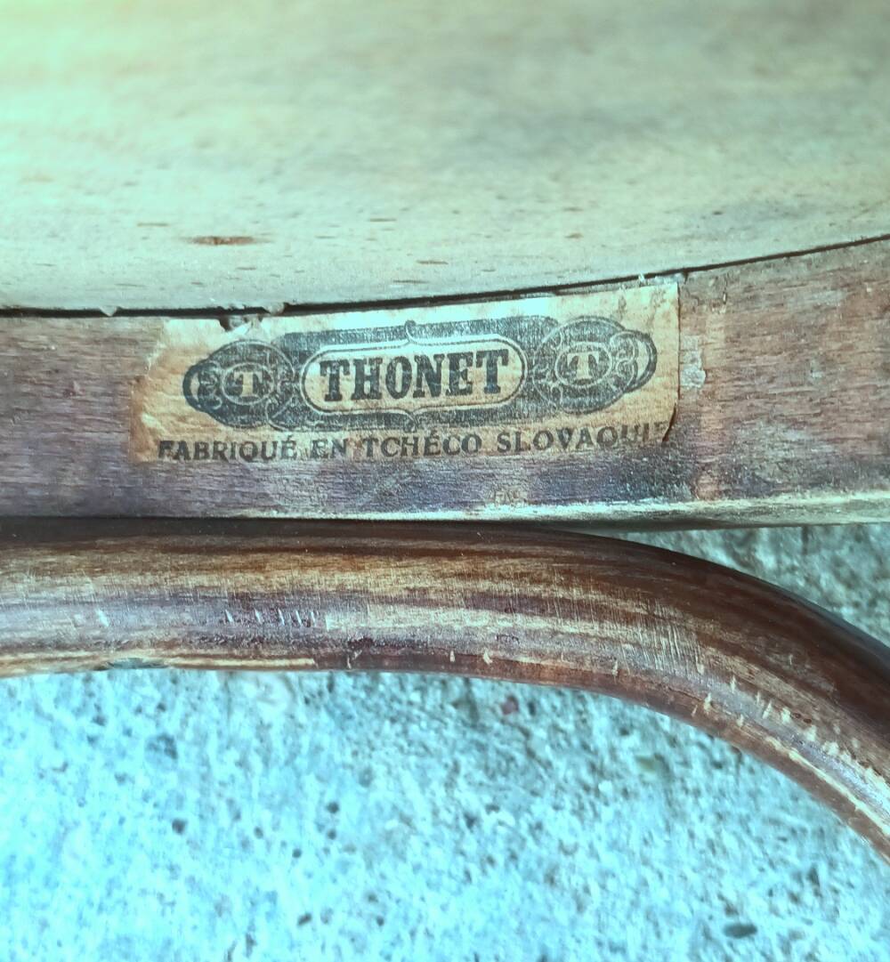 Set de 5 chaises N° 18 1/2 par Thonet, trés bistrot - 1930