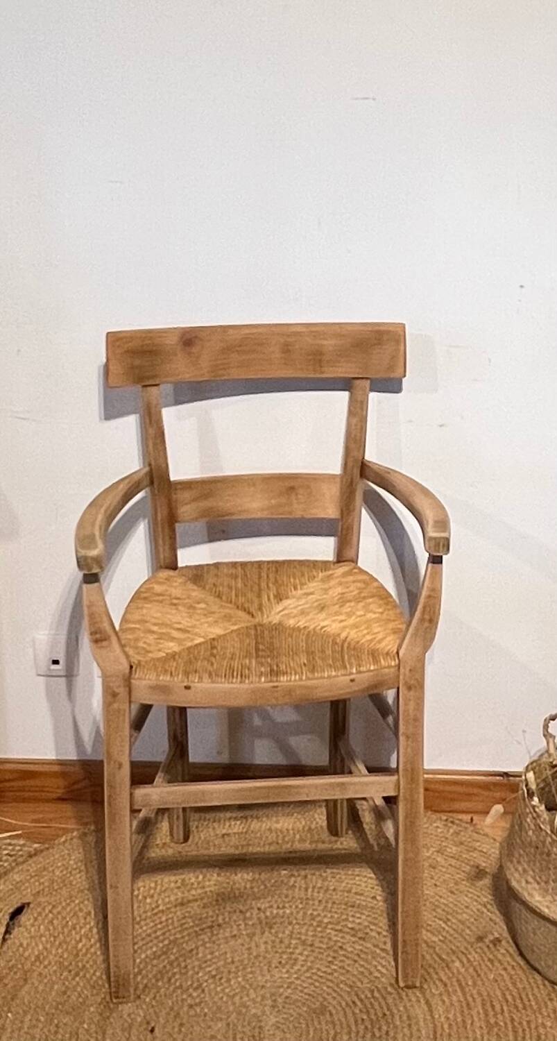 Vintage 60s bridge armchair - country chic style