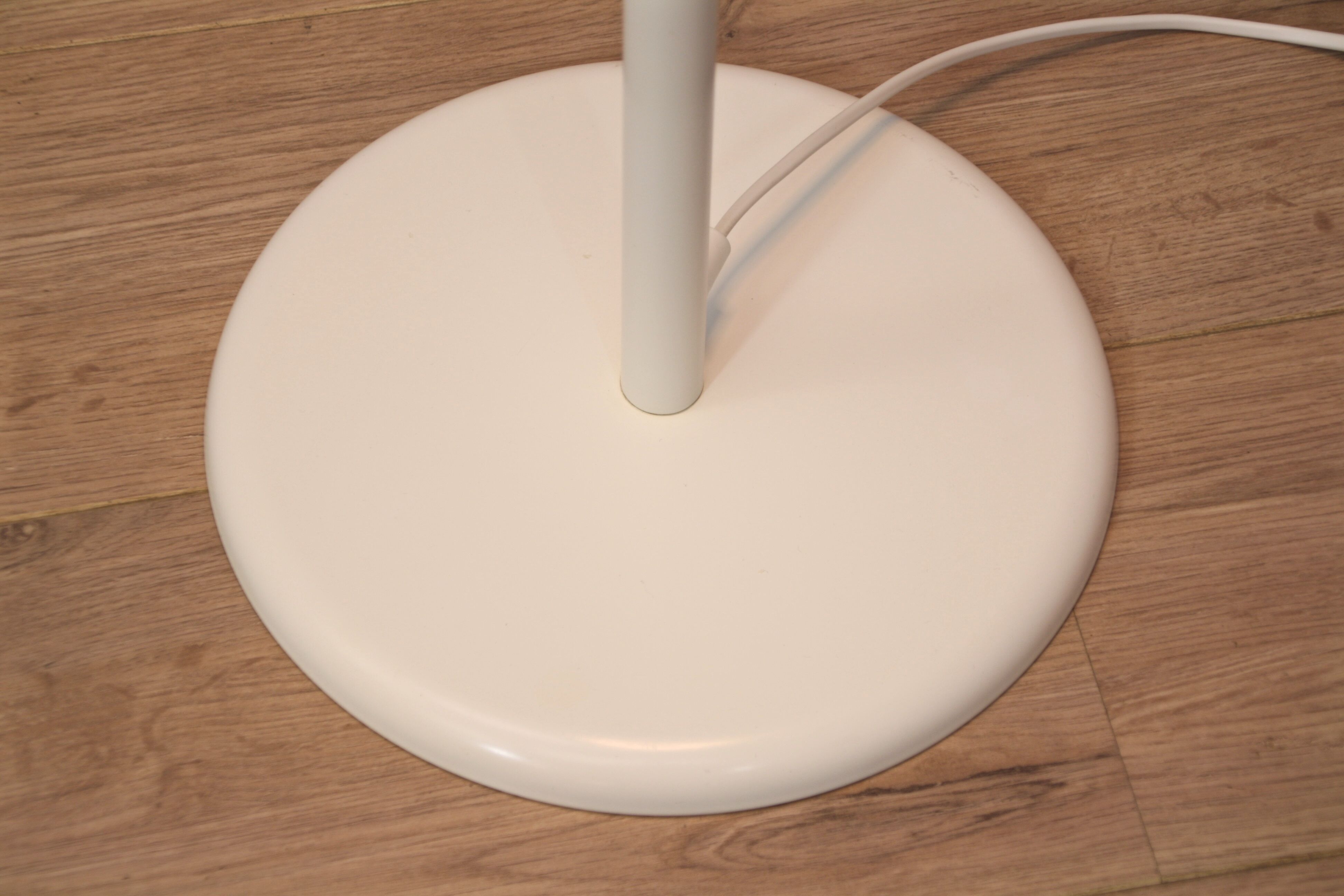 Danish floor lamp in white, 1970s