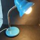 Vintage French desk lamp in blue lacquered metal – 1970s