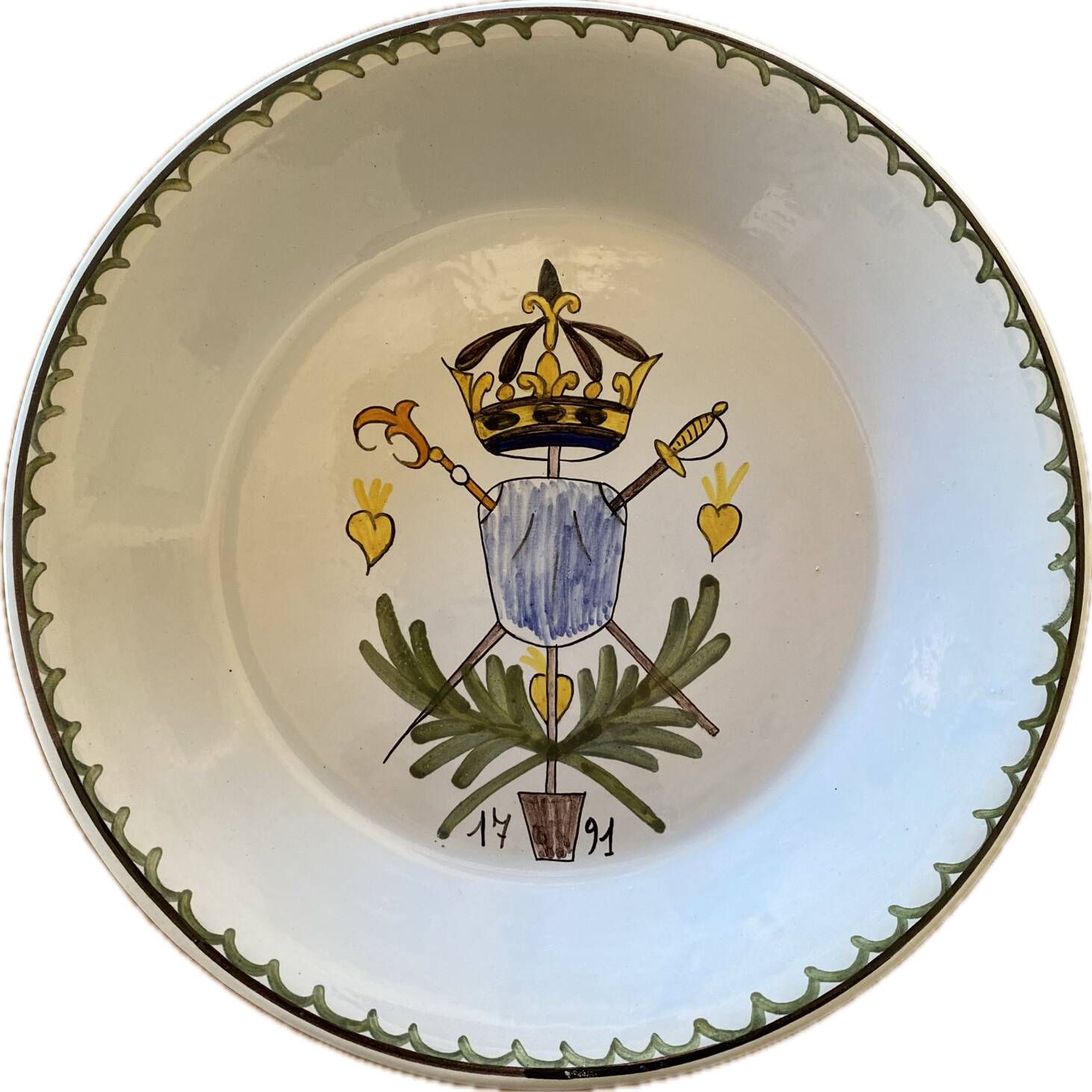 Decorative plate 1791