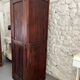 Old wooden school locker room
