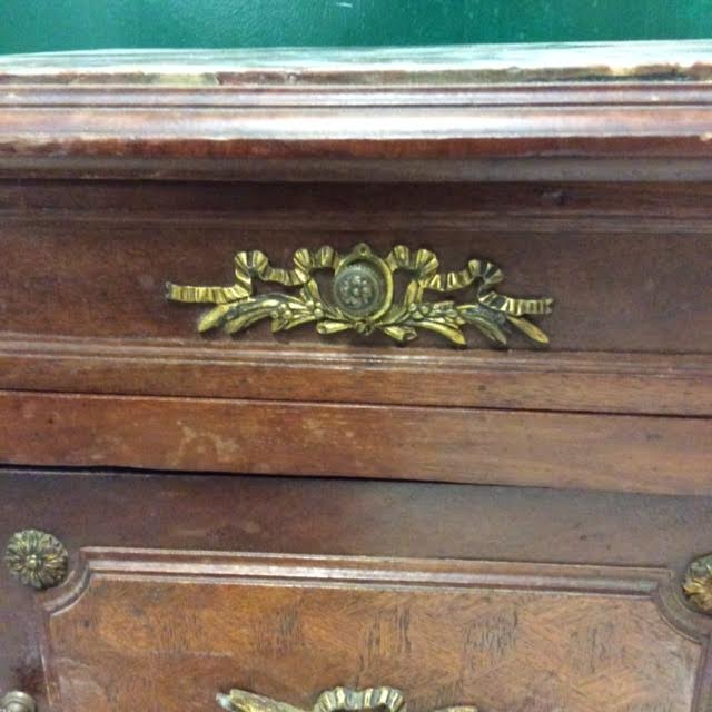 Wooden bedside table