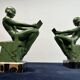 Art Deco Sculptural Bookends by Max Le Verrier, Paris, France, 1925, Set of 2