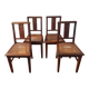 Art Deco chairs in new caned oak