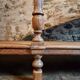 French 19th-century oak draper's table – Antique kitchen island console