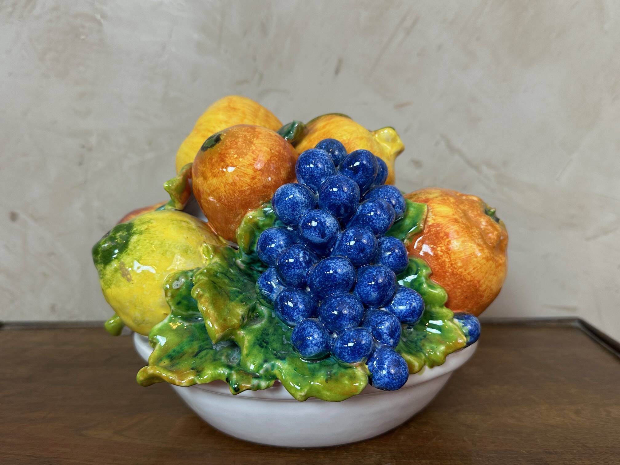 Ceramic fruit basket