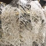 Sheets of frosted glass of Murano of Mazzega 1960 chandelier