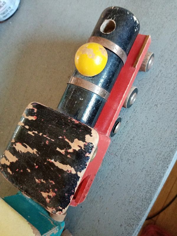 Old wooden SNCF train