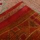 Tapis kilim ancien tons rouges et gris, motifs géométriques turcs,99x343 Cm