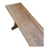 Solid wood bench