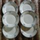 6 antique flat plates in ironstone