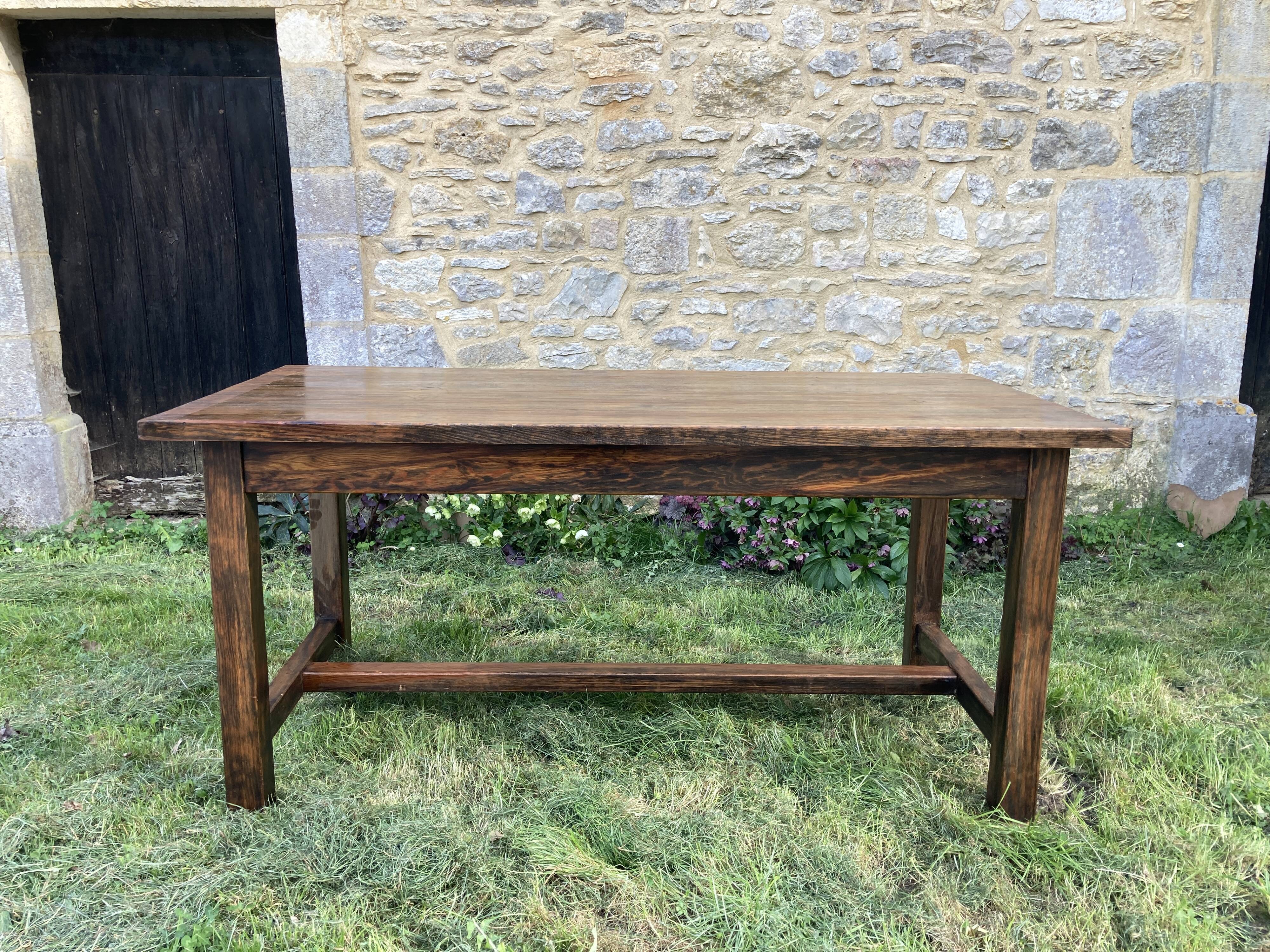 Wooden farmhouse table 160x77