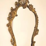 Miroir Cornucopia en bronze de style Louis XV