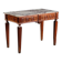 Console néoclassique en noyer avec plateau en marbre