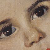 Portrait d’enfant, peinture à l’huile