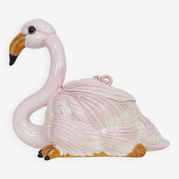 Maison Chaumette Paris Large Pink Flamingo in ceramic 70s