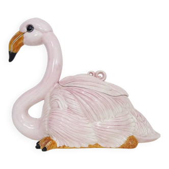 Maison Chaumette Paris Large Pink Flamingo in ceramic 70s