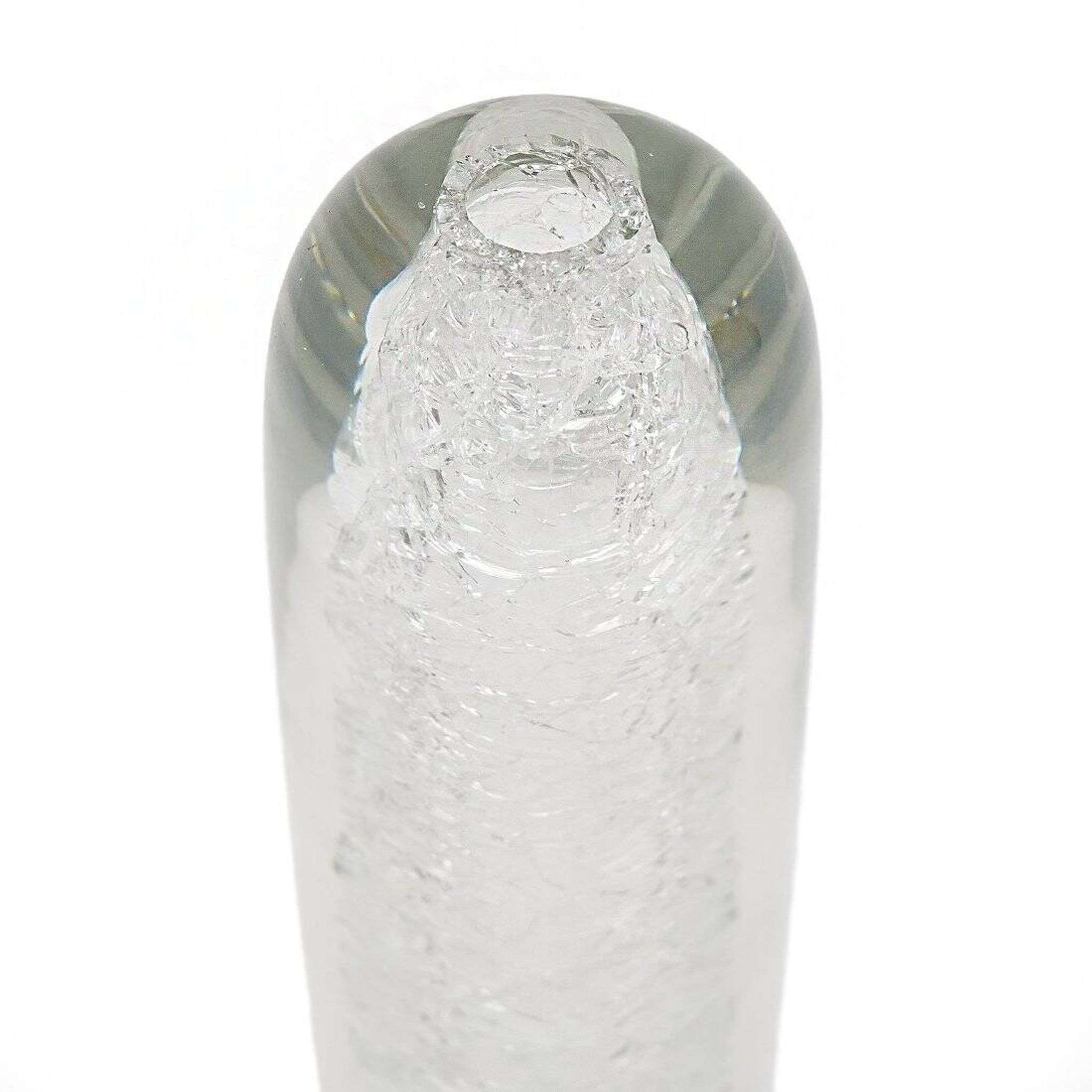 Transparent Glass Vase by Alfredo Barbini for Barbini, 1970s