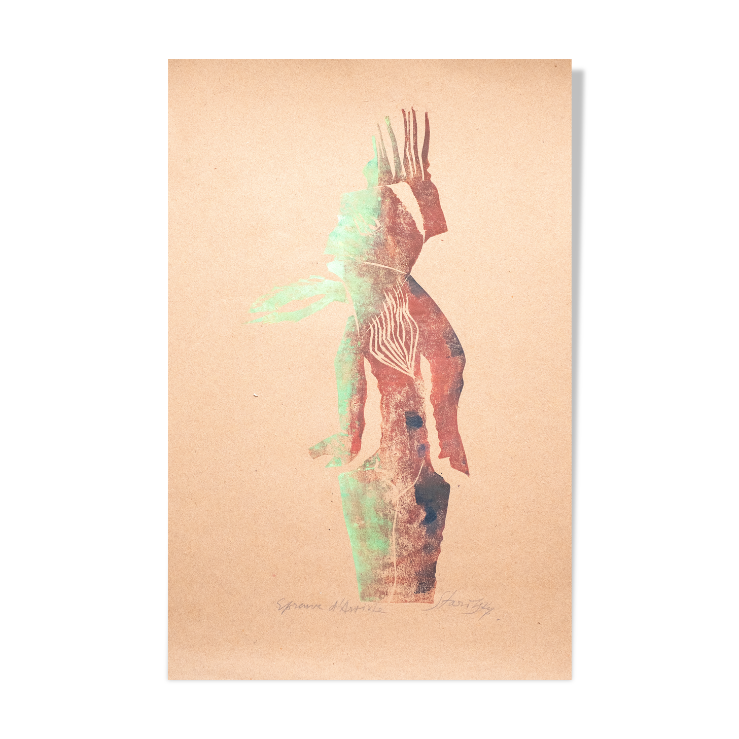 A. STARITSKY, ANTHROPOMORPHIC FORM, LITHOGRAPHY