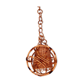 Vintage rattan hanging lamp