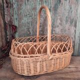 French vintage oval basket