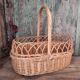 French vintage oval basket