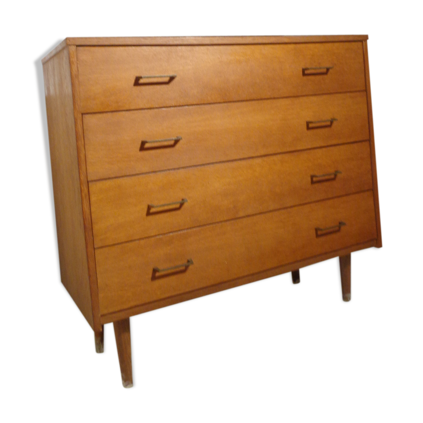 Chest of drawers vintage from the 60s in light wood