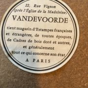 Miroir encadrées par Vandevoorde, Paris, France