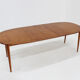 Vintage oval extendable dining table 1960s Asko