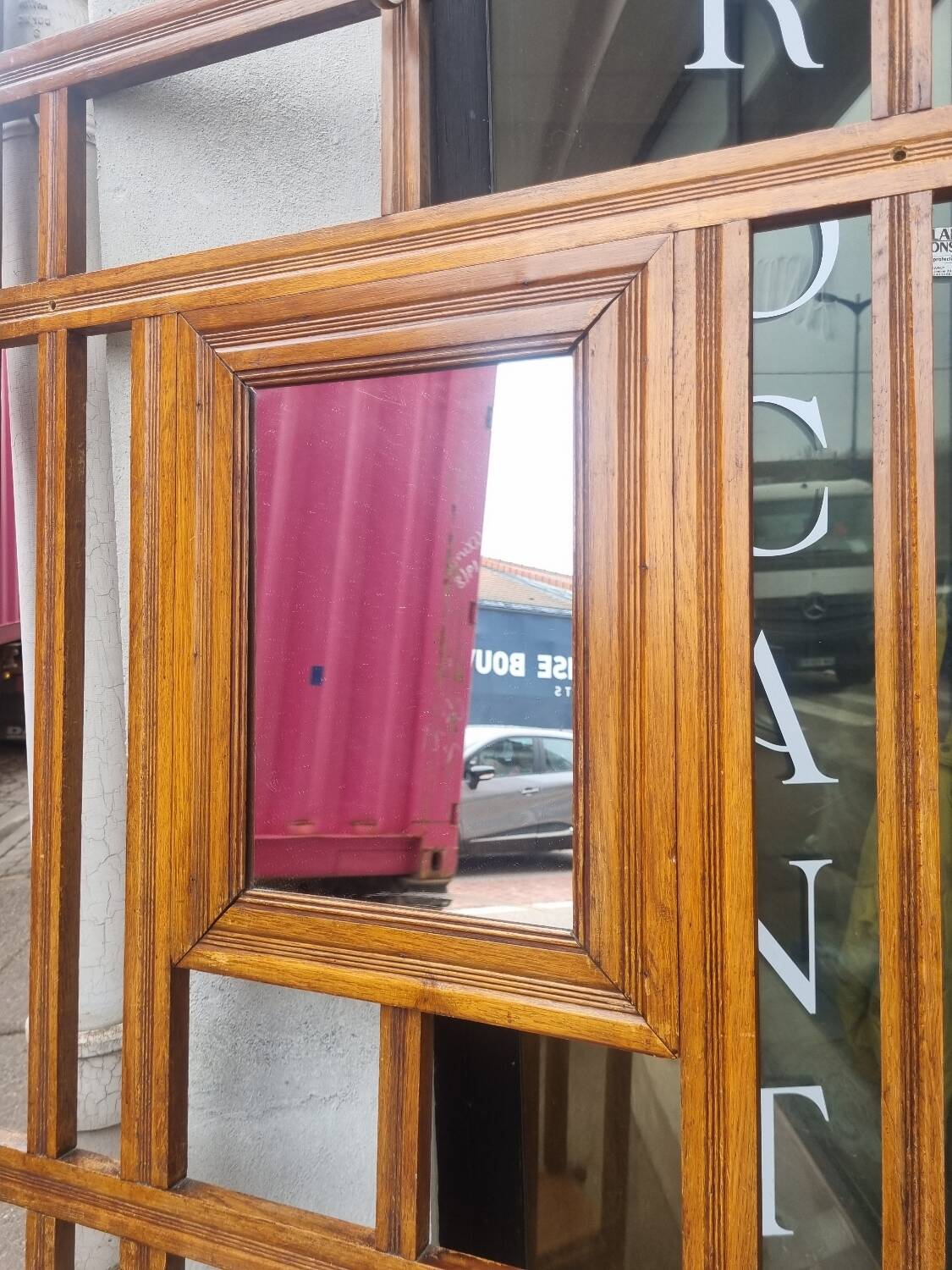 Old vintage coat rack wardrobe