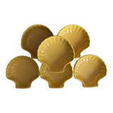 Set of 6 shell-shaped ramekins