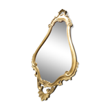 Miroir en résine imitation bois et platre sculpté imitation d'ancien 47x80cm