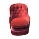 Velvet toad armchair