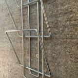 Vintage stainless steel wall vinyl rack