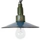 Industrial Blue Enamel Military Pendant Lamp with Cast Aluminium Top, 1960s