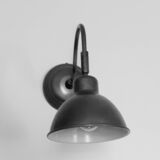 Metal wall lamp in industrial style
