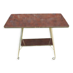 Desserte roulante en formica &