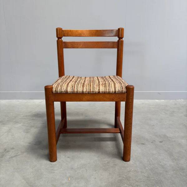 Set of 8 vintage Asko dining chairs, Finland 1960s